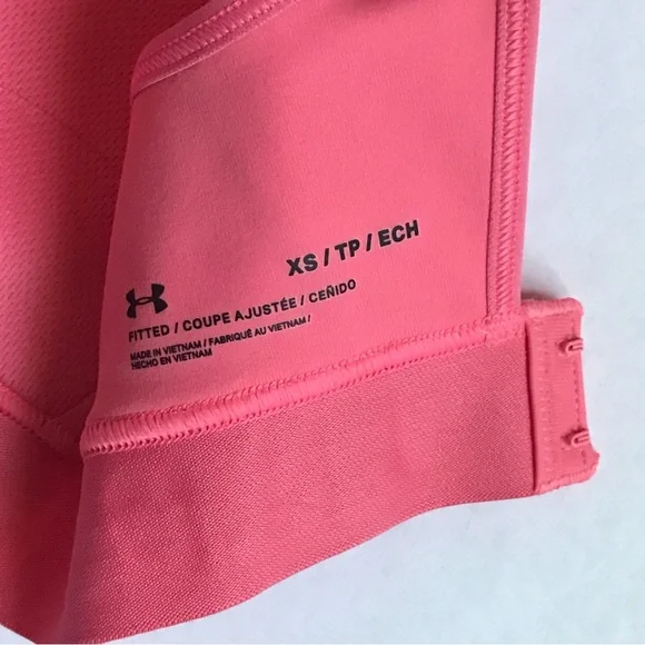 Under Armour Padded High Support Sports Bra Pink Extra Small - Picture 4 of 6